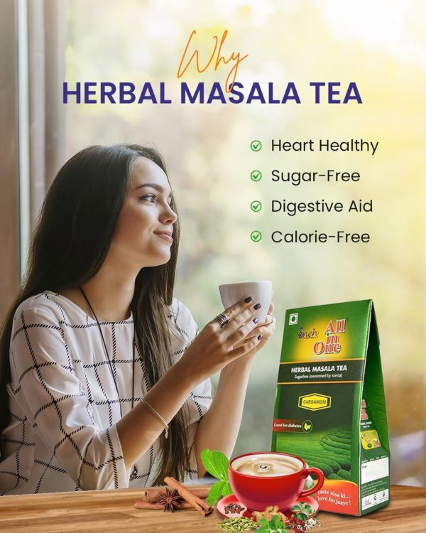 Herbal Masala Tea (Sugarless- sweetened with stevia) - Image 4