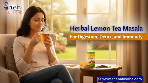 Herbal Lemon Tea Masala for Digestion