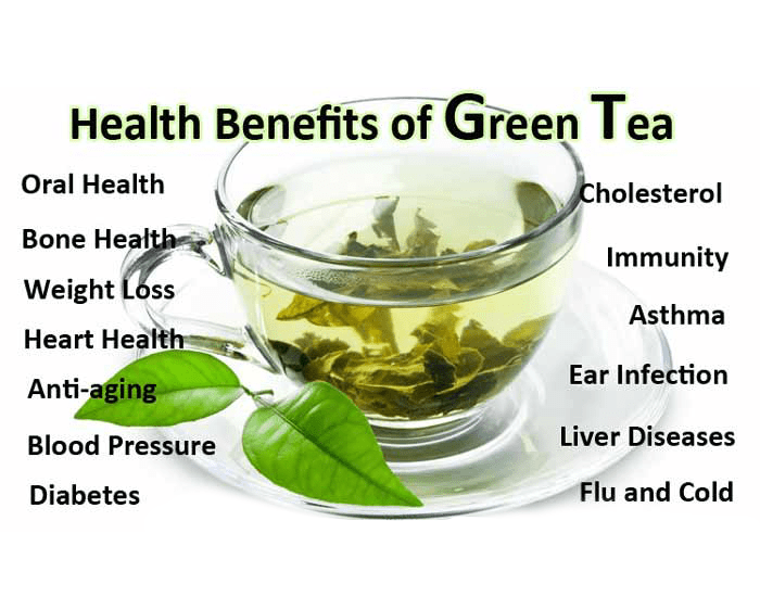 Calming cup of green tea
