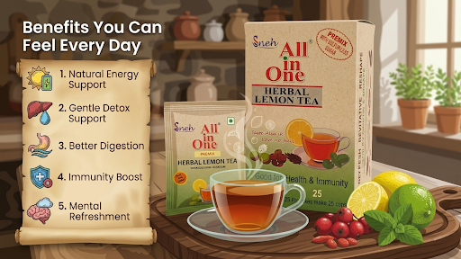 Benefits of lemon tea