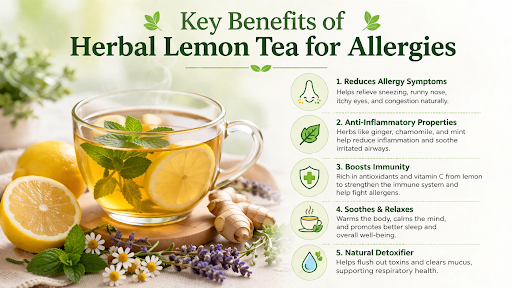 Key Benefits of Herbal Lemon Tea for Allergies
