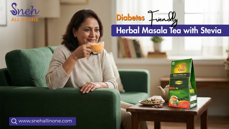 Herbal Masala Tea with Stevia