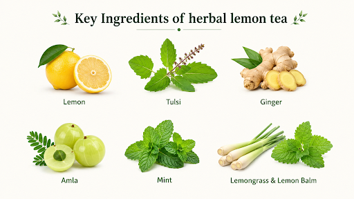 Key Ingredients of Herbal Lemon Tea