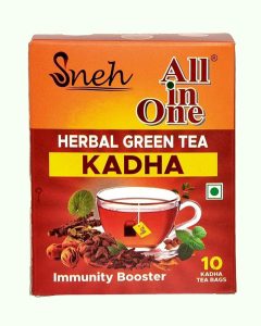 Sneh All in One Herbal Green Tea Kadha box, 10 tea bags, immunity booster