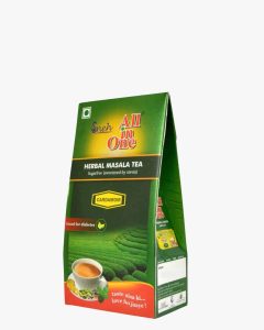 Sneh All in One sugar-free Cardamom Herbal Masala Tea pouch, sweetened with stevia